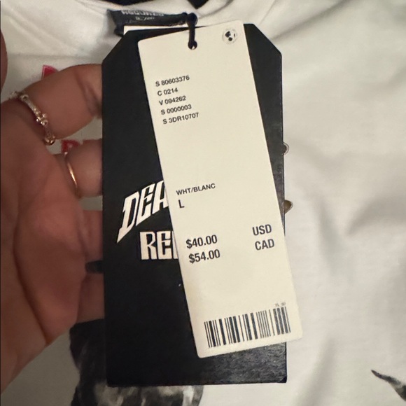 White Death Row Records Graphic T-Shirt - Picture 3 of 4